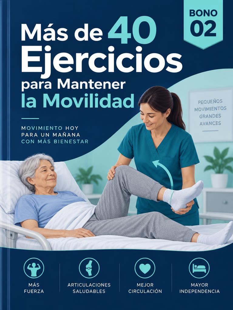 Más de 40 Ejercicios para Mantener la Movilidad de Quien Está en Cama